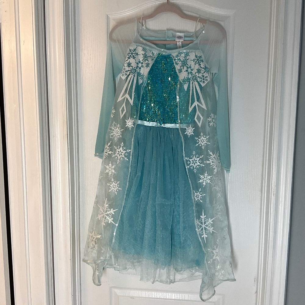 Disney Elsa Frozen Costume, Girls size 12-14